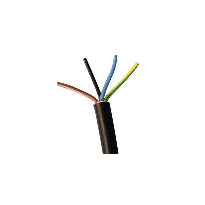 Amarillo Cable rígido 0,5mm para conexionado en carrete 25 metros 