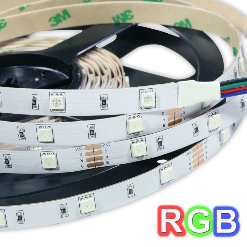 12 RGB 5050 SMD Lámparas de tira LED Impermeable Flexible Cinta de luz LED USB 5V Lámpara de decoración navideña Luz de tira negra 