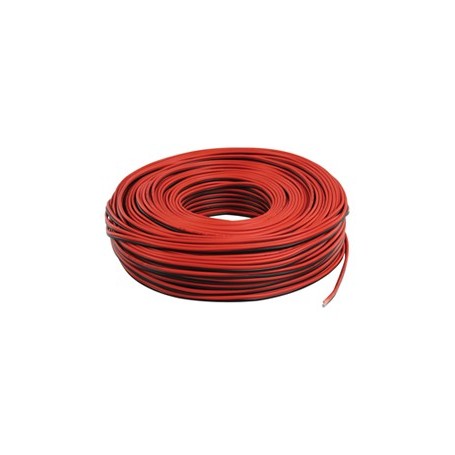 Cable 2 hilos rojo y negro 0,75mm